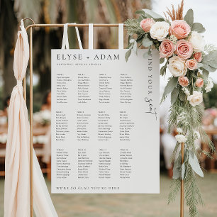 Estelle Modern Minimal 12 Bord säten Poster