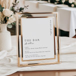 Estelle Modern Minimal Bar Meny Skylt<br><div class="desc">Denna bar meny skylt har en modern kalligrafi skrift rubrik och minimalistisk design. Rubriktexten är en bild som inte kan redigeras. Bilden kan ändras i storlek för att passa valfri affischstorlek. All annan text är fullt redigerbar. För mer avancerad anpassning av denna design,  välj bara "Anpassa" knappen ovan.</div>