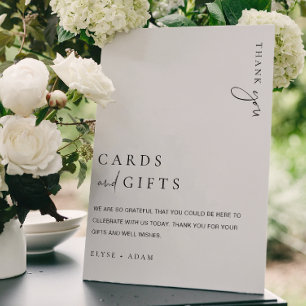 Estelle Modern Minimal Cards & Gifts Sign Poster