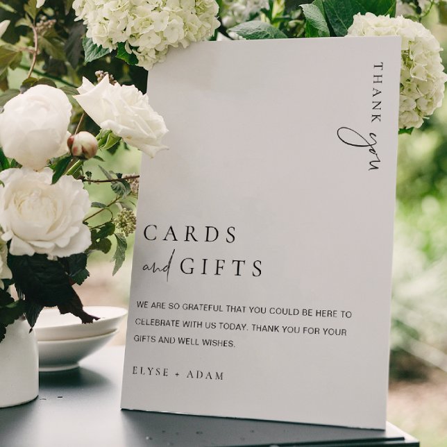 Estelle Modern Minimal Cards & Gifts Sign Poster (Ellesmere Cards and Gifts Sign )