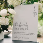 Estelle Modern Minimal Öppen Bar Meny Skylt<br><div class="desc">Denna öppna barskylt har en modern kalligrafisk rubrik och minimalistisk design. Den skriftliga textrubriken är en bild som inte kan redigeras. Rubrikbilden kan ändras för att passa valfri affischstorlek. All annan text är fullt redigerbar. För mer avancerad anpassning av denna design,  välj bara "Anpassa"-knappen ovan.</div>