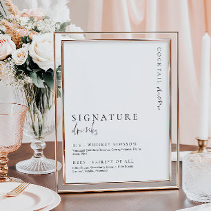 Estelle Modern Minimal Signaturdryckers skylt