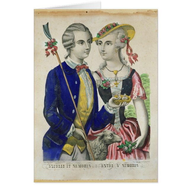 Estelle och Nemorin Hälsningskort (Framsidan)