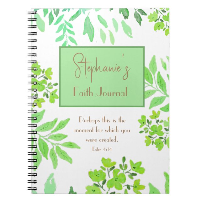 Ester 4:14 - detta är kanske den aktuella Grönten Anteckningsbok (Framsidan)