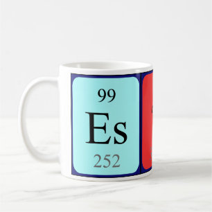 Ester Periodisk bord namn mugg