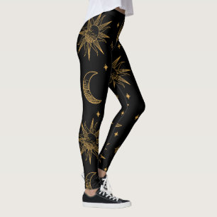 Esterilla De Yoga Sol, måne och stjärnor- celestia Leggings