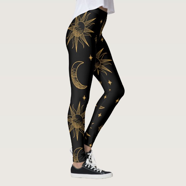 Esterilla De Yoga Sol, måne och stjärnor- celestia Leggings (Höger)