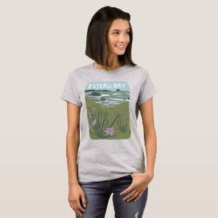 Estero Bay Central California Illustration Beach T Shirt