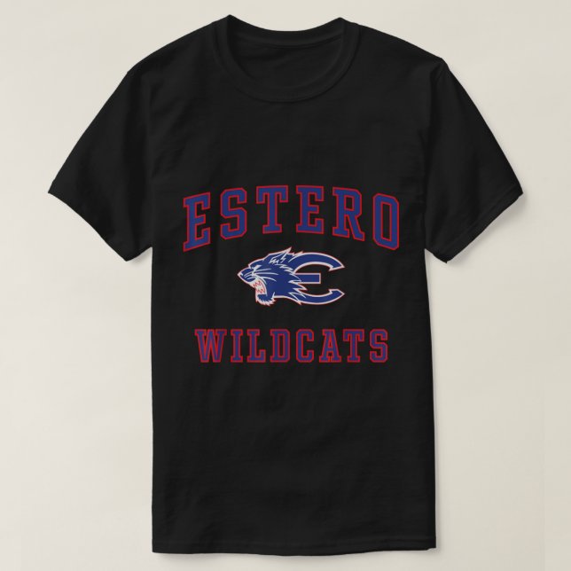 Estero High School Wildcat T Shirt (Design framsida)