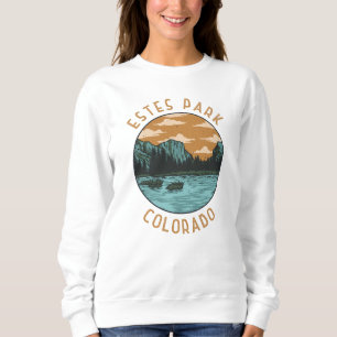 Estes Park Colorado Distress Circle T Shirt