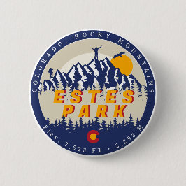 Estes Park Colorado Flagga Mountains Hiking Souven Knapp