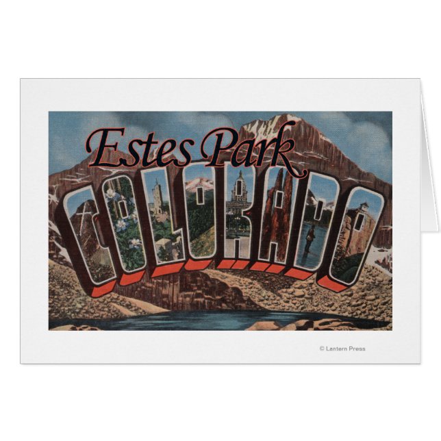 Estes Park, Colorado - Large Brev Scenes Hälsningskort (Framsidan Horizontal)