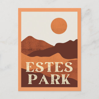 Estes Park, Colorado Mountains Postcard Vykort