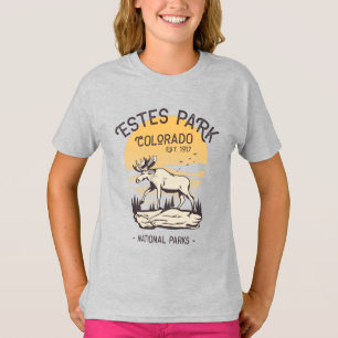Estes Park Colorado National Park Elk Sunset T Shirt