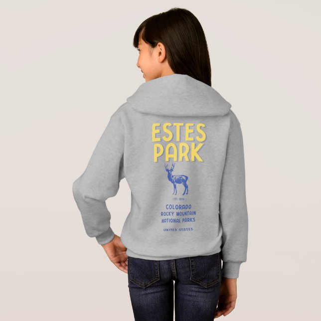 Estes Park Colorado National Park Elk T Shirt (Hel baksida)