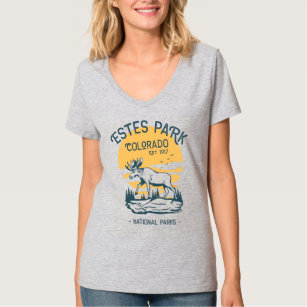 Estes Park Colorado nationalpark Moose Sunset T Shirt