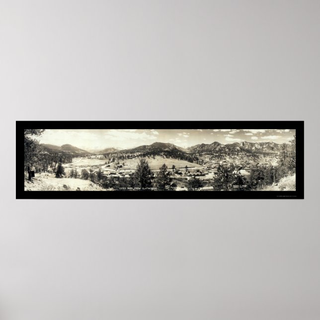Estes Park, Colorado Photo 1940 Poster (Framsidan)