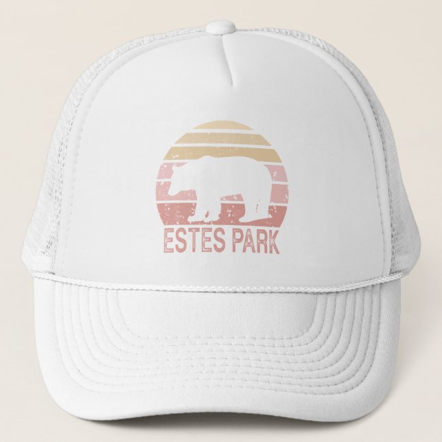 Estes Park Colorado Retro Bear Keps (Framsida)