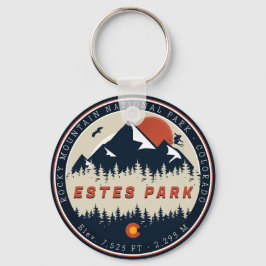 Estes Park Colorado Ski Mountain Vintage 80s Nyckelring