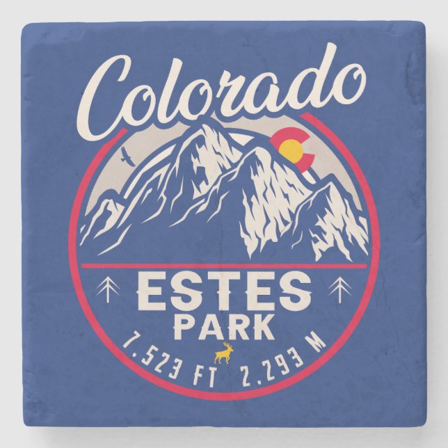 Estes Park Colorado Souvenirs - vandring camping Stenunderlägg (Framsidan)