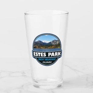 Estes Park Colorado Travel Art Emblem Glaskopp