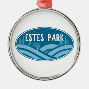 Estes Park Colorado utomhus Julgransprydnad Metall
