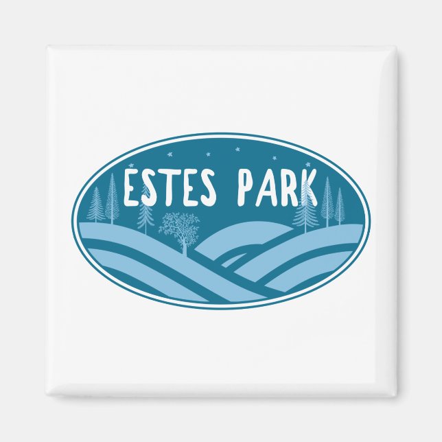 Estes Park Colorado utomhus Magnet (Framsidan)