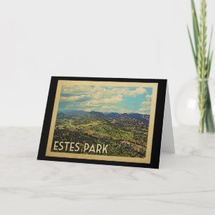 Estes Park Colorado Vintage resor Kort