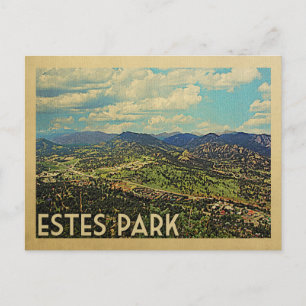 Estes Park Colorado Vintage resor Vykort