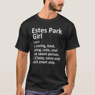 Estes Park Flickor Co Colorado Rolig Stad Hem Rött T Shirt