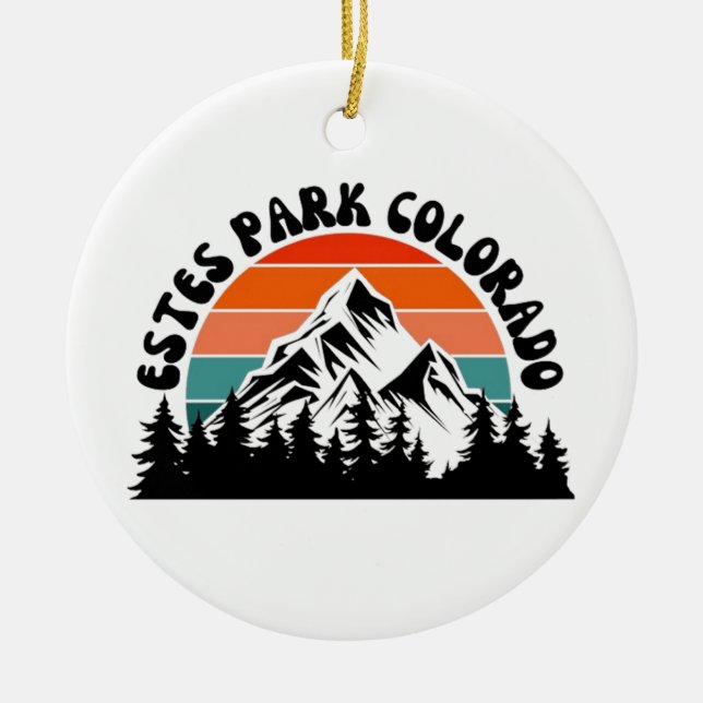 Estes Park Julgransprydnad Keramik (Framsidan)