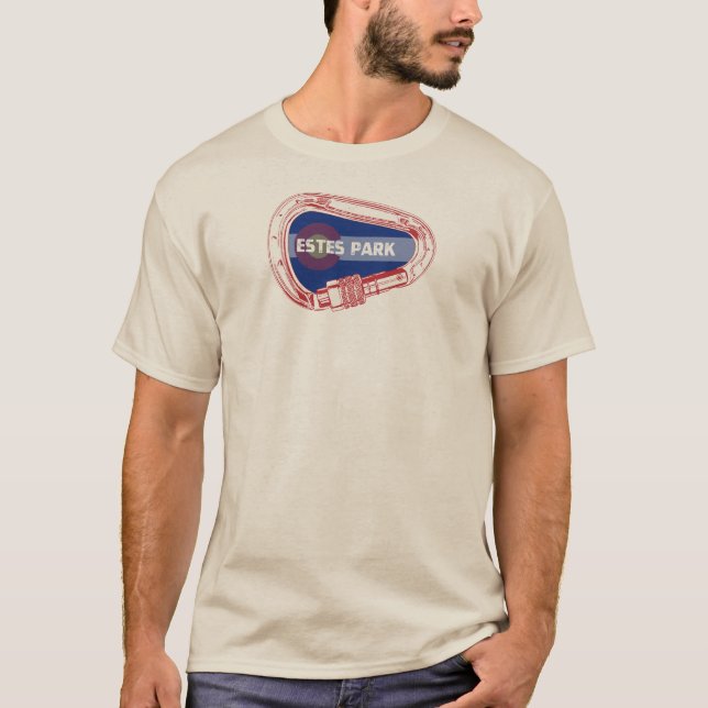Estes Park Klättrare Carabiner T Shirt (Framsida)