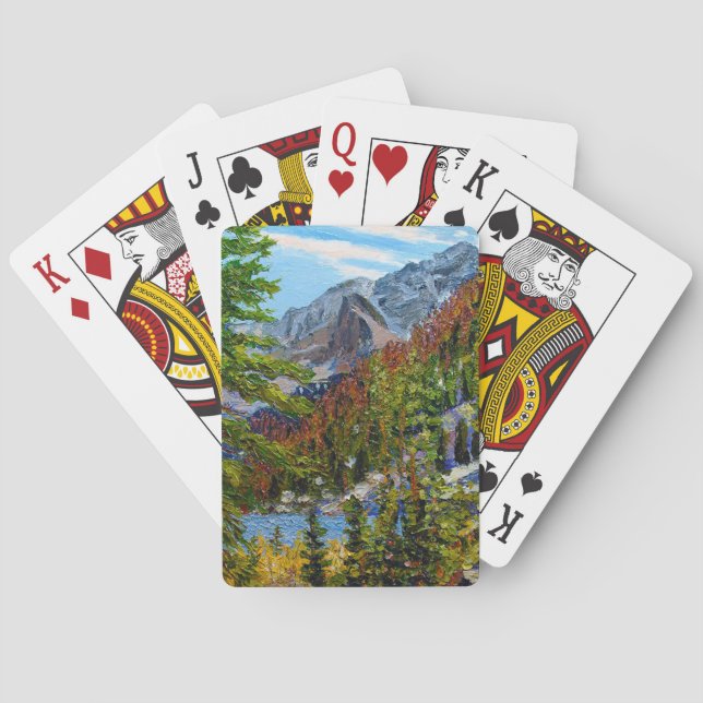 Estes Park Rustic Colorado Sjö Casinokort (Baksidan)