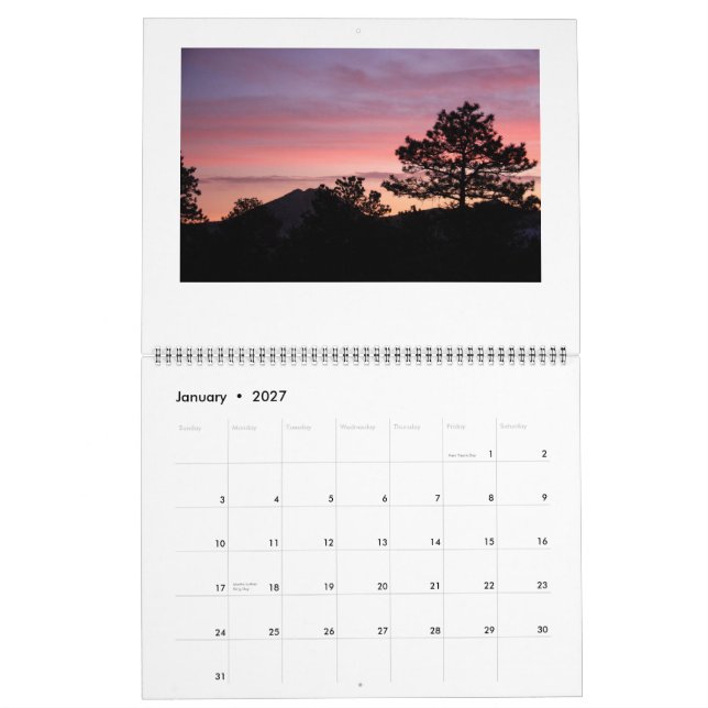 Estes Park Sunrise/Sunset 2015 Calendar Kalender (Jan 2027)