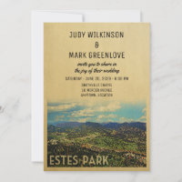 Estes Park Wedding-inbjudan Colorado
