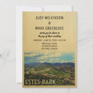 Estes Park Wedding-inbjudan Colorado Inbjudningar