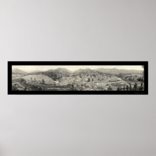Estes parkerar byn, CO-fotoet 1919 Poster