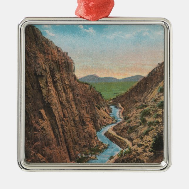 Estes parkerar, CO - beskåda av stora Thompson Julgransprydnad Metall (Framsidan)