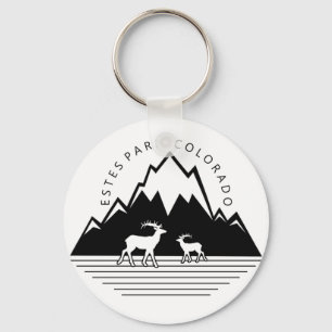 Estes parkerar Colorado enkel älgkeychain Nyckelring