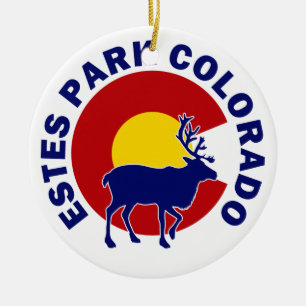 Estes parkerar, Colorado Julgransprydnad Keramik
