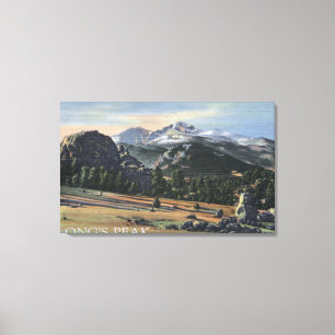 Estes parkerar, Colorado - Longs maximalt beskåda Canvastryck