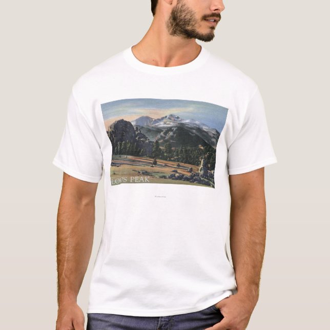 Estes parkerar, Colorado - Longs maximalt beskådar Tröja (Framsida)