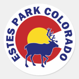 Estes parkerar, Colorado Runt Klistermärke