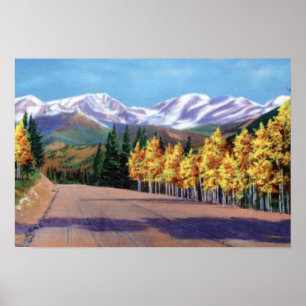 Estes parkerar den Colorado mamman spänner från Poster
