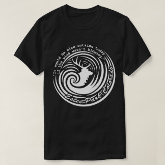 Estes vind, mörk skjorta t shirt