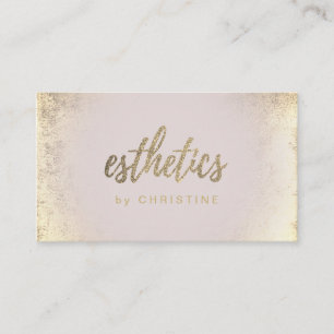 estetik FAUX glitter Visitkort