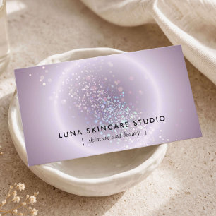 Estetiker Celestial Glow Modern Mjuk Lavendel Visitkort