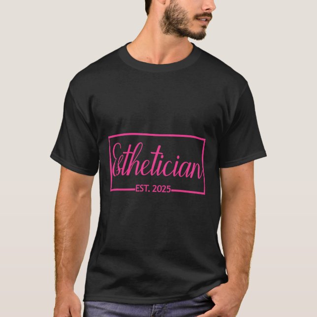 Estetiker Est. 2025 Hudvårdsspecialist  T Shirt (Framsida)