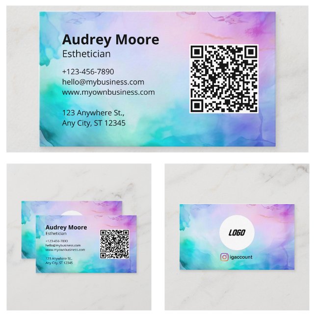 Estetiker Mall Logotyp Visitkort (Esthetician Templates Logo Business Card
)