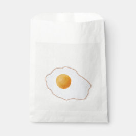 Estetisk akvarell stekt ägg minimalistisk konsttry